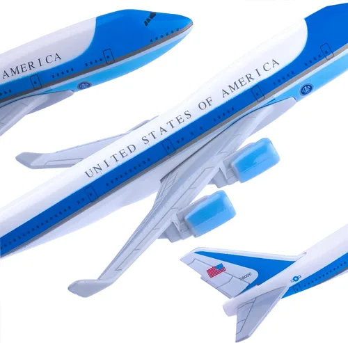 Miniatura 4 de Modelo Avión 1:400 American Air Force One B747 Modelo Avión Diecast Aviones para Regalo y Colección