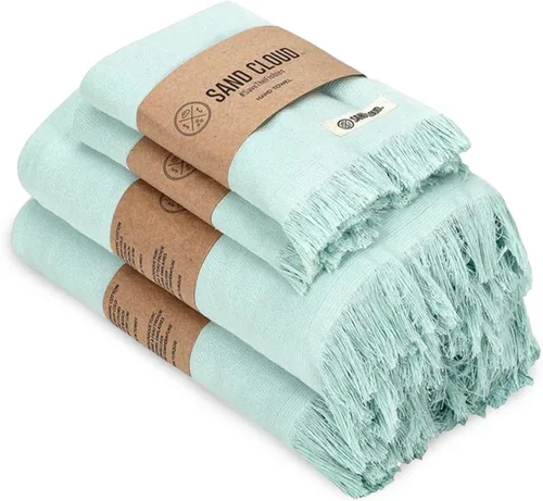 Miniatura 9 de Sand Cloud Paquete de Toallas de Baño Turcas para Baño, Juego de 4 (Negro Clásico) - Tamaño Grande - Hilo de Algodón 100% Orgánico Certificado es