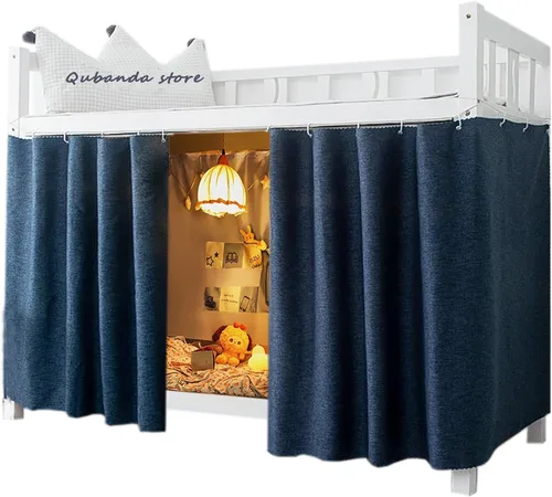 Miniatura 13 de Dorm Home - Cortinas opacas para literas, gruesas y sólidas, cortina de cama, tela para dosel de cama, para hombres y mujeres, cama individual
