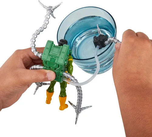 Miniatura 6 de Marvel Spider-Man Aqua Web Warriors - Figura de acción Doc Ock de 4 pulgadas con accesorio de equipo de agua recargable, figuras de acción