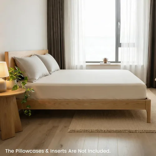 Miniatura 4 de Simple&Opulence Sábana bajera ajustable de lino (1 pieza) – Funda de colchón de 14 pulgadas de profundidad de 14 pulgadas de profundidad, mezcla