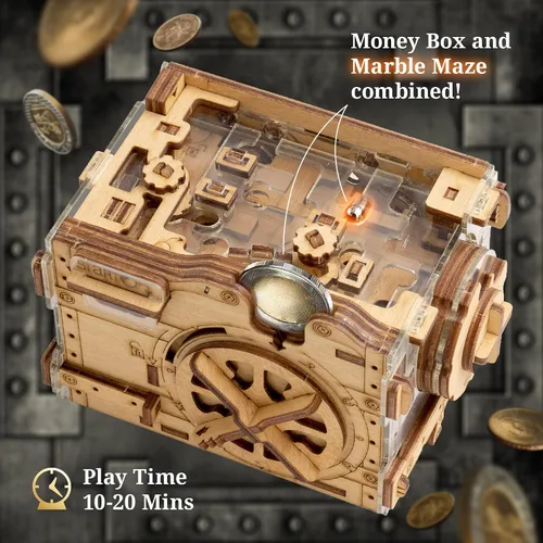 Miniatura 2 de iDventure A-Maze-ing Safe Caja de rompecabezas para adultos Desafío creativo estilo Escape Rompecabezas 3D único para regalos memorables