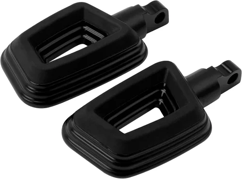 Miniatura 2 de TCT-MOTORPARTS Estriberas de estilo de montaje macho negro para Harley Touring Street Glide Softail