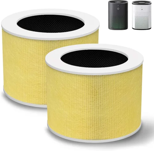 Miniatura 10 de HY1800 H13 - Filtro de repuesto HEPA verdadero compatible con purificador de aire Honeyuan/MORENTO/CHIVALZ/Loytio/AYAFATO/IOIOW HY1800, sistema