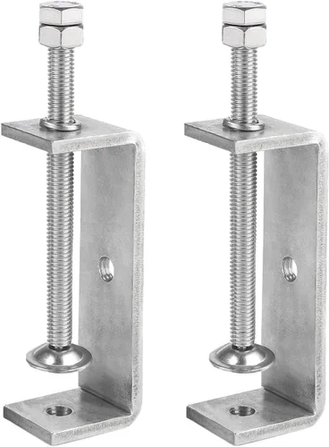 Miniatura 13 de Paquete de 6 abrazaderas pequeñas en C de acero inoxidable 304 de 1 pulgada Mini abrazaderas en C resistentes para carpintería y montaje