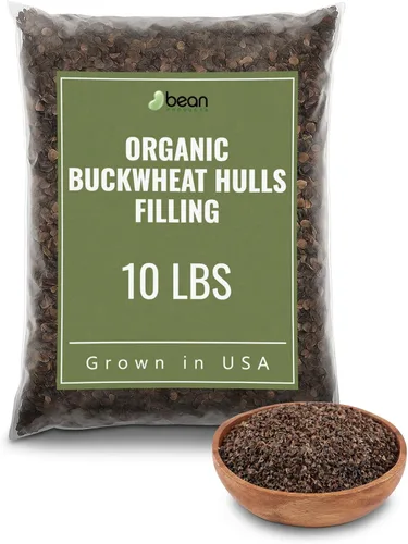 Relleno de cáscaras de trigo sarraceno orgánico, repuesto natural y ecológico para almohadas, zafus de yoga y cojines, reemplazo de almohada natural
