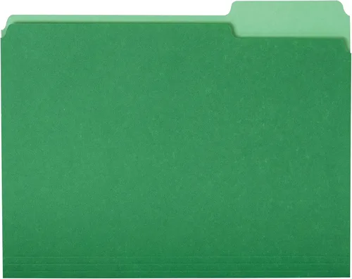 Miniatura 11 de Amazon Basics - Carpetas de archivo tamaño carta, con pestaña de corte de 1/3, color gris, paquete de 36