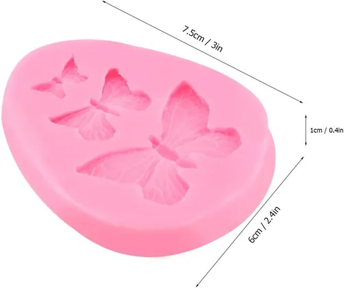 Miniatura 4 de Moldes de silicona con forma de mariposa para tartas de chocolate, herramienta de decoración para chocolate, dulces, gelatina, cubitos de hielo