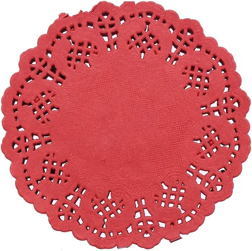 Miniatura 7 de DECORA Tapones redondos de encaje de papel azul de 3.5 pulgadas para decoración de vajilla, paquete de 100