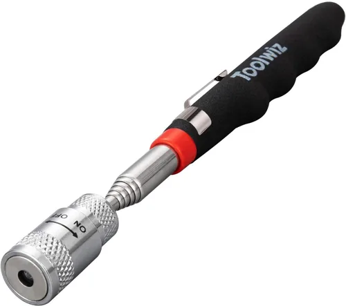 Miniatura 11 de Toolwiz Herramienta de recogida magnética telescópica (16 libras), extensible hasta 30 pulgadas, herramienta magnética de recogida extensible