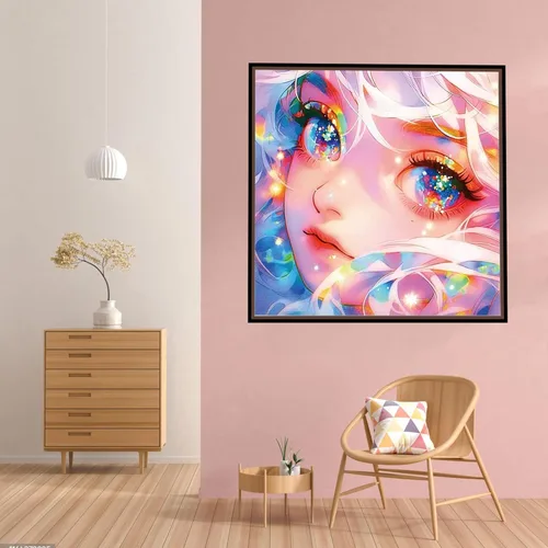 Miniatura 4 de Kits de pintura de diamantes de fantasía para adultos, kits de arte de diamantes brillantes para principiantes, pintura de diamantes de ensueño