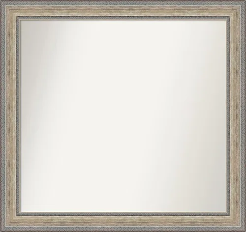 Miniatura 46 de Amanti Art Espejo de baño plateado para sobre fregadero, 28 x 47 pulgadas, espejo rectangular de plata imperial, marco de madera tradicional de gran