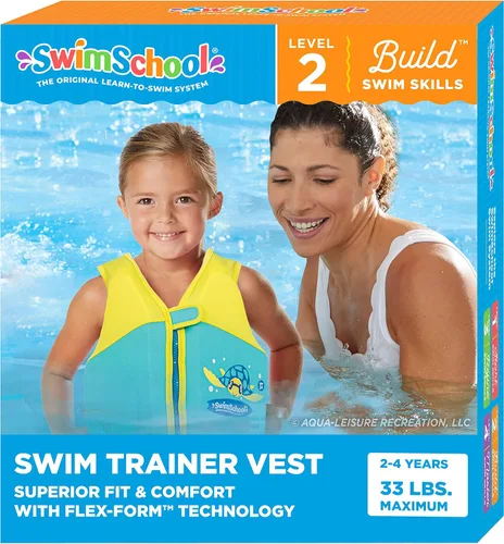 Miniatura 13 de SwimSchool Chalecos de Entrenamiento de Natación para Niños para Niños Pequeños de 2 a 6 Años – Niños/Niñas – Varios Colores/Estilos – Flotadores