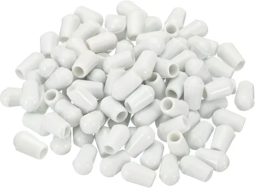 Miniatura 11 de PATIKIL Pies de estante para fregadero de cocina, paquete de 100 pies de diámetro interior de 0.197 in x 0.315 in de diámetro exterior, patas Claro