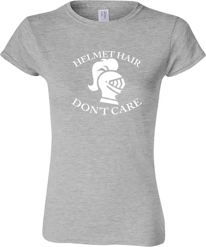 Miniatura 4 de Knight Helmet Hair Don't Care Camiseta de mujer para The Dane in Shining Armor