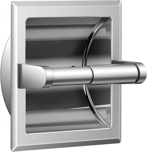 FORIOUS Soporte de papel higiénico empotrado, soporte de rollo de papel higiénico de acero inoxidable duradero de montaje en pared para baño de