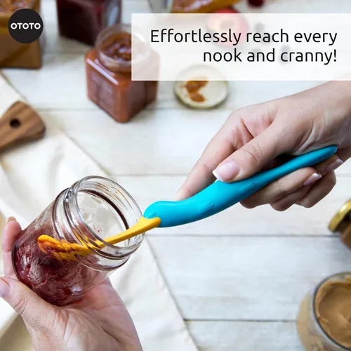 Miniatura 4 de OTOTO Splatypus - Espátula en tarro para recoger y raspar, utensilios de cocina únicos y divertidos para amantes de la comida, sin BPA y 100% seguro