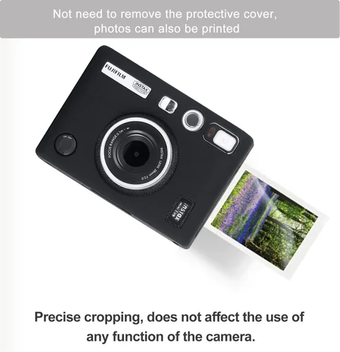 Miniatura 2 de Pocoukate Funda protectora para Instax Mini EVO, funda de silicona suave con protector de pantalla para cámara instantánea Fujifilm Instax Mini EVO