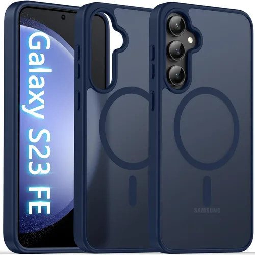 Miniatura 19 de Oterkin Funda magnética para Samsung Galaxy S24 Ultra mate, funda para teléfono S24 Ultra compatible con MagSafe, esmerilada, translúcida, a prueba