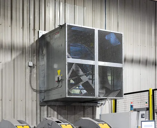 Miniatura 5 de Ventilador de accionamiento directo de hélice de pared para aplicaciones que requieren grandes volúmenes de aire. Incluye caja de pared con pantalla