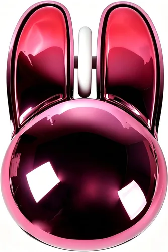 Ratón inalámbrico Bluetooth con forma de conejo, pequeño, silencioso, USB, óptico, silencioso, divertido, para PC, laptop, computadora de