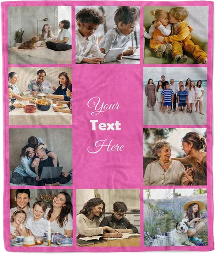 Miniatura 20 de Manta de collage de fotos personalizada, manta de boda. Manta de forro polar suave, manta de fotos personalizada. Regalo para bodas, Navidad, Manta