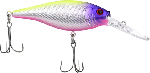 Cebo de pesca Berkley Flicker Shad, Blanco Perla, 3/16 oz, 5cm | 2in Crankbaits, Tamaño, perfil y profundidad de buceo imitan el sábalo real,