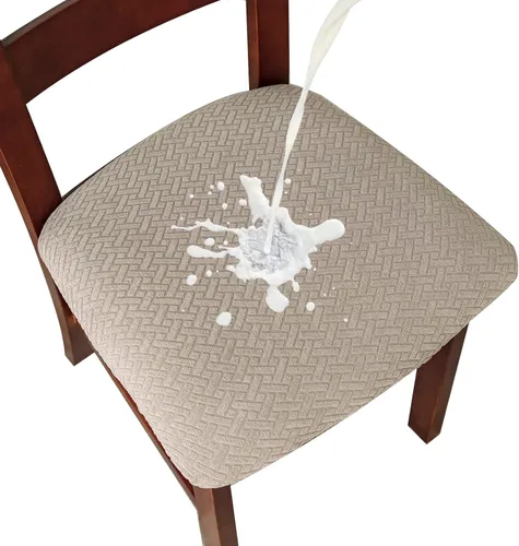 Miniatura 21 de Genina Fundas de asiento impermeables para sillas de comedor, fundas de asiento de silla de comedor, fundas de asiento de cocina, fundas de asiento