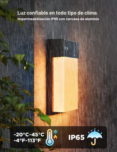 Miniatura 6 de Govee Lámpara de pared para exteriores, paquete de 2, luces de porche RGBIC inteligentes de 1500 lm para exteriores con 45 modos de escena, IP65
