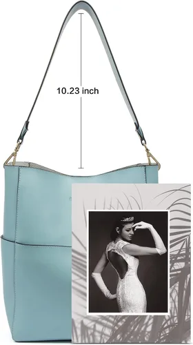 Miniatura 7 de BOSTANTEN - Bolsos de cuero al hombro tipo balde para mujer