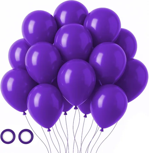 Miniatura 95 de Voircoloria - Globos azul bebé claro, paquete de 66 globos de 12 pulgadas de látex para fiestas para niños y niñas, para cumpleaños, baby shower, 16
