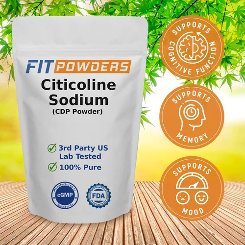 Miniatura 3 de Citicolina en polvo, colina CDP pura con cucharada (0.35 oz)