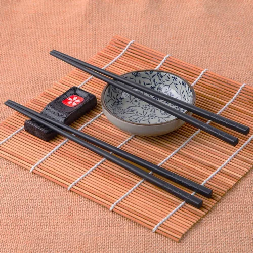 Miniatura 3 de VIWIK 5 pares de palillos reutilizables de primera calidad, palillos antideslizantes de fibra de vidrio, aptos para lavavajillas, resistentes al