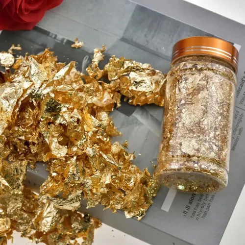 Miniatura 6 de Hojas de oro de 0.35 onzas, papel dorado, hojas doradas para manualidades, hojuelas de lámina dorada, hoja dorada para hojas de manualidades