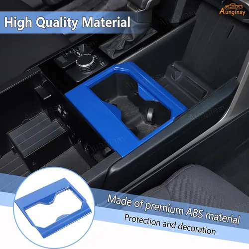 Miniatura 4 de Aunginsy Soporte para reposabrazos central de asiento delantero, cubierta de marco de taza compatible con Toyota Tundra/Sequoia 2022-2025