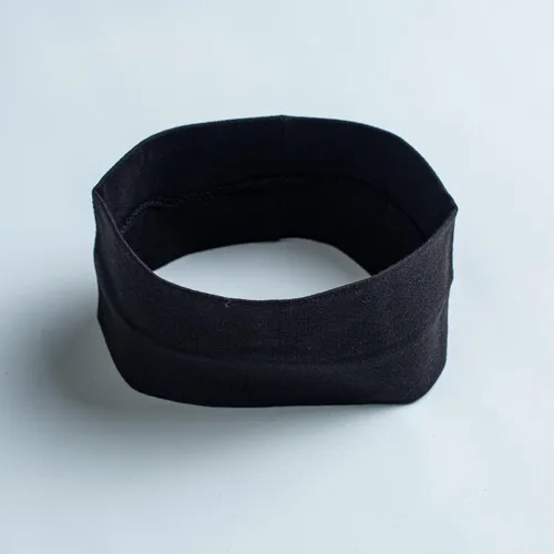 Miniatura 8 de 6 diademas negras para mujer, diadema de algodón antideslizante, elástica, soporte para la cabeza, accesorios para el cabello