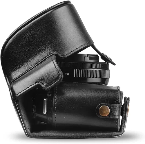 Miniatura 3 de MegaGear MG1979 Ever Ready - Funda de piel auténtica para cámara compatible con Fujifilm X Series X-E4, color negro
