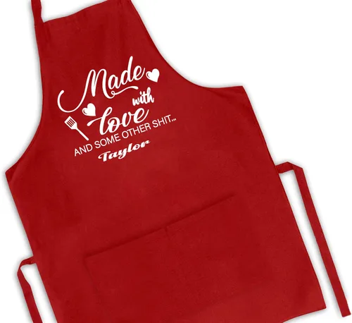 Delantales divertidos personalizables para mujeres y hombres, delantal de cocina personalizado con 2 bolsillos, bonitos regalos para hornear con