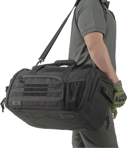 Miniatura 2 de APRlLBAY - Bolsa de lona militar de gran capacidad de 43 litros, bolsa táctica de gimnasiofin de semana para hombres y mujeres (negro azabache)