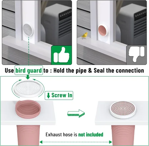 Miniatura 6 de Forestchill - Kit de ventilación de aire acondicionado portátil con paneles de espuma aislante, 3 paneles de sellado de ventilación de CA ajustables