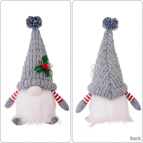 Miniatura 4 de Adornos de gnomo de Navidad iluminados, 2 paquetes con luz LED, funciona con pilas, gnomos de Navidad suecos brillantes, juegos de hombres y mujeres