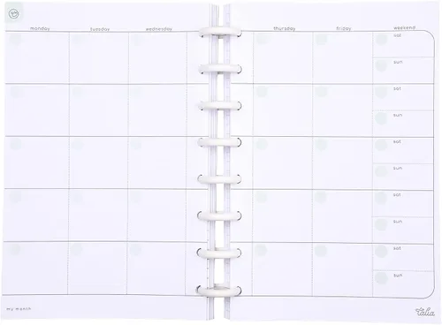 Miniatura 21 de Talia - Repuestos para cuaderno de espiral (páginas punteadas, Junior (5.5 x 8.5 pulgadas))