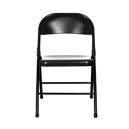 Miniatura 4 de OEF Furnishings OEF900 Series - Sillas plegables de acero ligeras prémium (paquete de 4, negro)