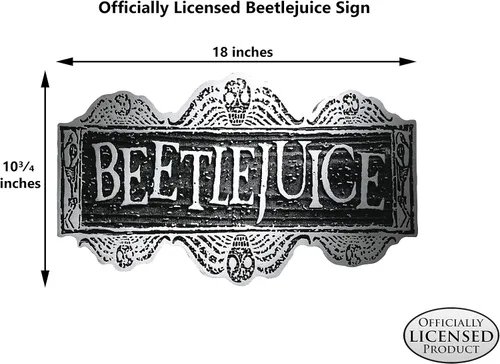 Miniatura 2 de Rubies Beetlejuice: Beetlejuice - Letrero de pared para adultos, unisex