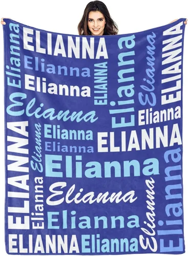 Miniatura 29 de Manta personalizada con nombre, manta personalizada con nombre, manta personalizada para adultos, niños y bebés, manta personalizada con monograma