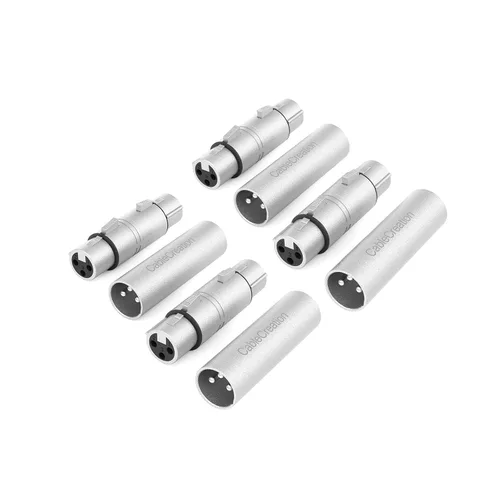 Miniatura 10 de CableCreation Adaptador XLR - Conector hembra a macho, acoplador de extensión de cable de micrófono XLR compatible con mezclador, altavoz