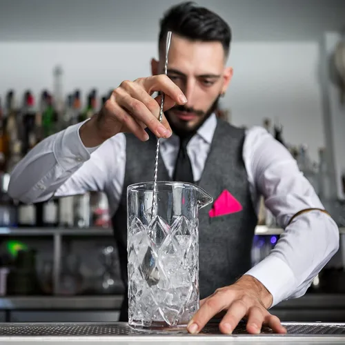 Miniatura 4 de uxcell Cuchara de bar para mezclar cócteles, 2 cucharas de acero inoxidable de mango largo de 12 pulgadas, cucharas de mezcla de bebidas con mango