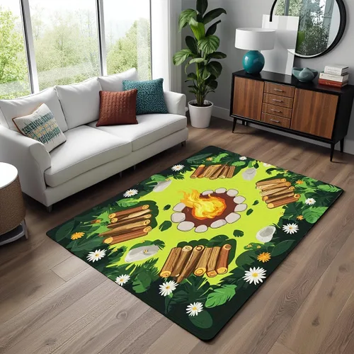 Miniatura 29 de Alfombra de Juego de Autos de Carreras para Niños, Alfombras de Juego para Niños, Alfombra de Sala de Juegos para Niños con Respaldo de Goma