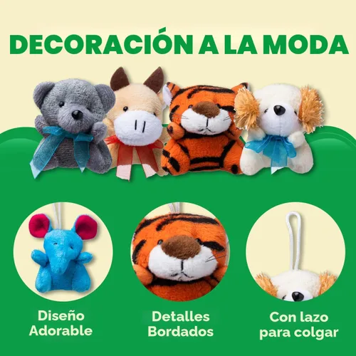 Miniatura 7 de JOYIN Paquete de 12 mini juguetes de peluche de animales al azar (12 unidades de 3 pulgadas cada uno), animales de peluche a granel para niños