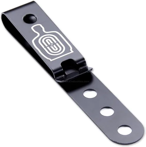 Miniatura 16 de HolsterSmith - Clip universal de metal para cinturón para hacer fundas, modelo 5, (3 agujeros), color negro táctico